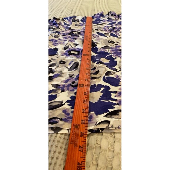 Croft & Barrow Turtleneck Blouse Plus Size 3X 96% Cotton Purple & Cream Top SOFT - Picture 10 of 10